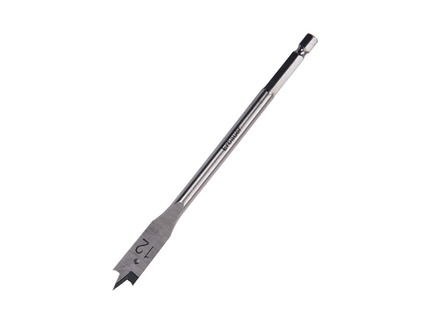 Mèche plate en acier carbone pour bois tendre, Diam. 12 mm - Erbauer - Brico Dépôt