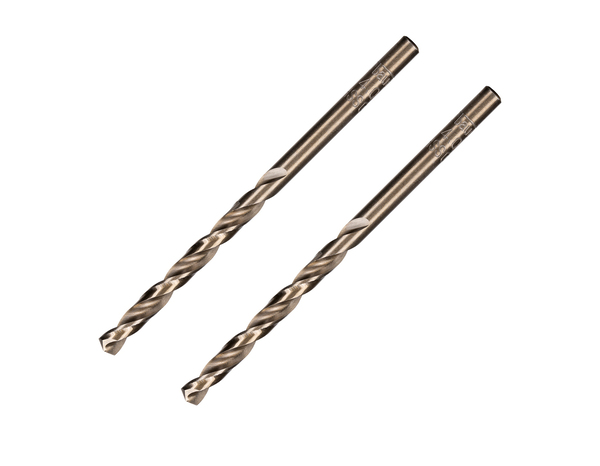 Lot de 2 forets au cobalt pour métal m35, Diam. 4 x 75 mm - Erbauer - Brico Dépôt