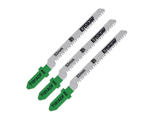 Lot de 3 lames de scie sauteuse pour le stratifié t101aof, Diam. 1.5-15 mm - Erbauer - Brico Dépôt
