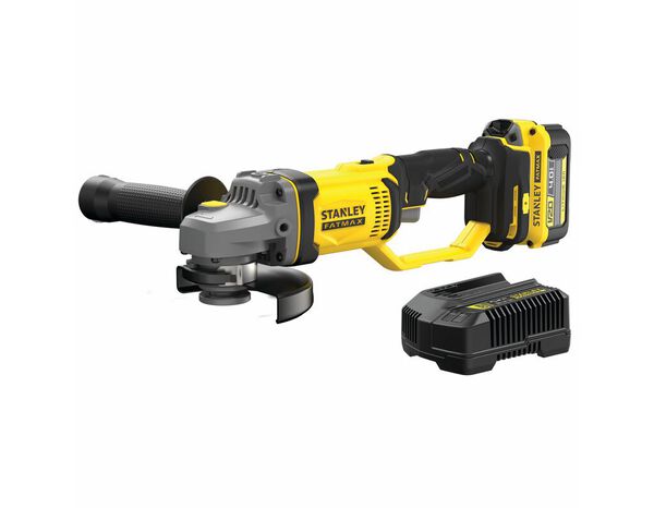 Meuleuse sans fil 125 mm 18 V  + batterie 4 Ah - Stanley Fatmax - Brico Dépôt