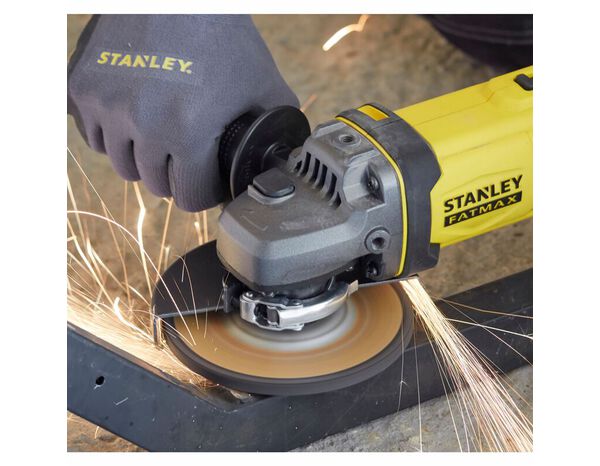 Meuleuse sans fil 125 mm 18 V  + batterie 4 Ah - Stanley Fatmax - Brico Dépôt