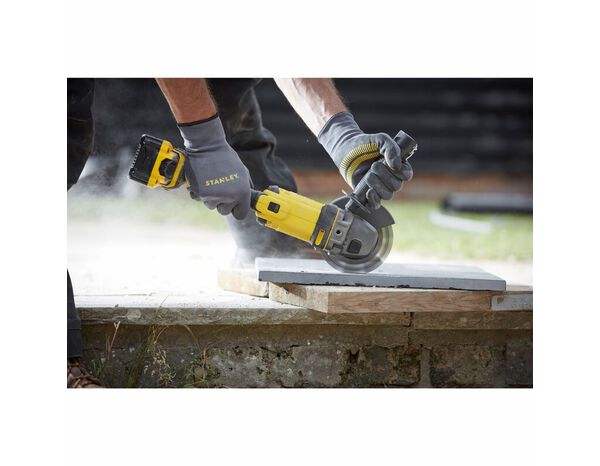 Meuleuse sans fil 125 mm 18 V  + batterie 4 Ah - Stanley Fatmax - Brico Dépôt