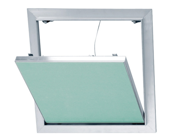 Trappe de visite en aluminium à peindre 40 X 40 cm système "PUSH" - Placoplâtre - Brico Dépôt