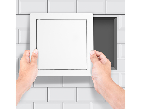 Trappe de visite en acier 20 x 20 cm système "PUSH" - Diall - Brico Dépôt