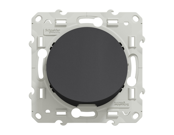 Sortie de câble "Odace" anthracite en plastique - Brico Dépôt