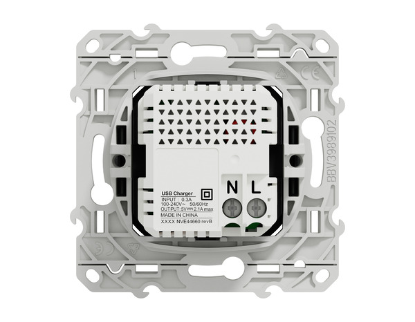 Prise chargeur double USB "Odace" anthracite - Brico Dépôt