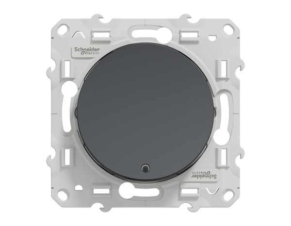 Interrupteur va-et-vient voyant lumineux "Odace" anthracite - Brico Dépôt