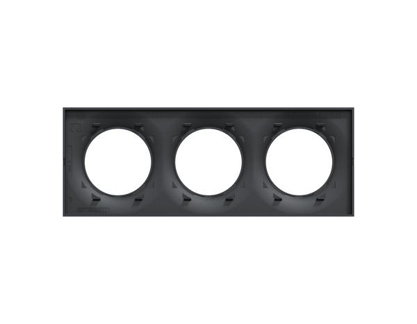 Plaque triple "Odace Styl" anthracite - Brico Dépôt