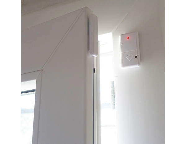 Détecteur d’ouverture pour porte et fenêtre portée radio 80 cm - Brico Dépôt