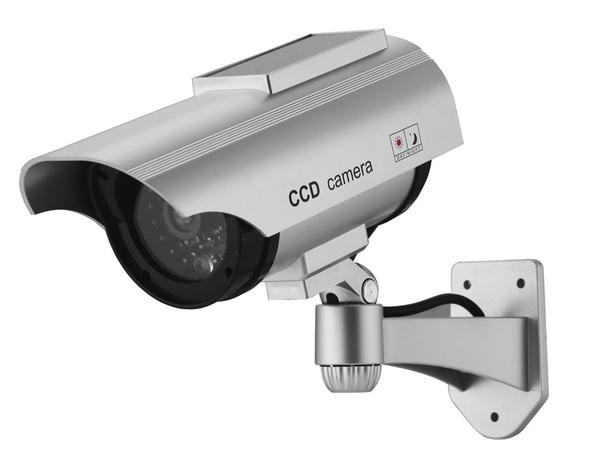 Caméra extérieure factice solaire en ABS - Brico Dépôt