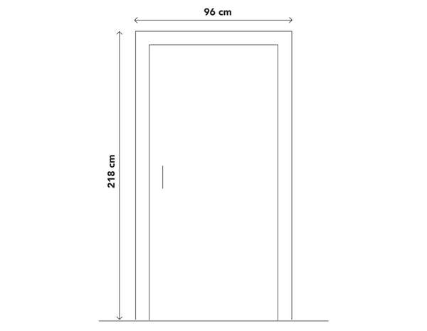 Porte entrée PVC gris "Elen" H. 215 x l. 90 gauche - GEOM - Brico Dépôt