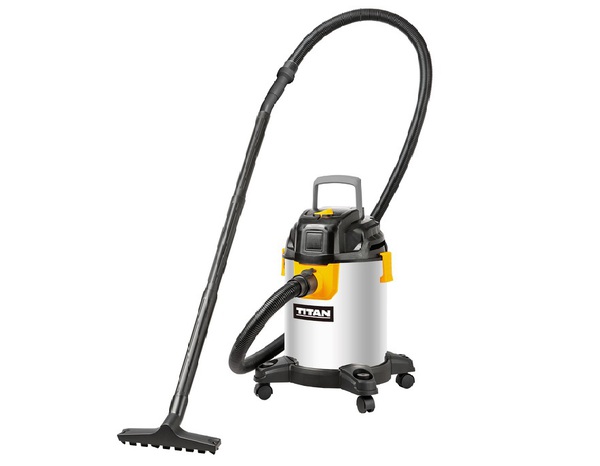 Aspirateur 20 l - 1400 W avec cuve en inox - Titan - Brico Dépôt