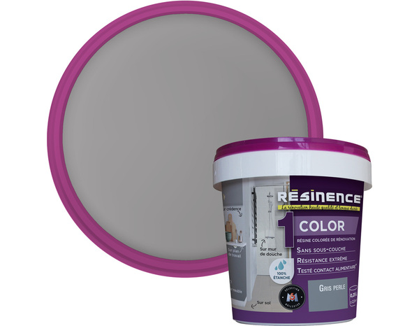 Résine colorée perle, pour rénover les éléments muraux 250 ml - Resinence - Brico Dépôt