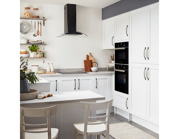 Finition d'angle "Alpinia" blanc l.71,5 x h.5,9 cm - GoodHome - Brico Dépôt