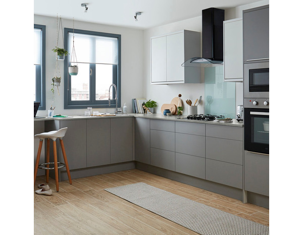 Fileur d'angle bas Adèle gris mat - H. 71.5cm - Cooke and Lewis - Brico Dépôt