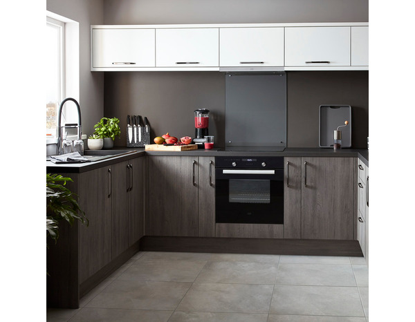 Fileur d'angle bas "Basilie" chêne gris - H. 71.5cm - Cooke and Lewis - Brico Dépôt