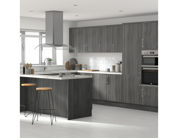 Fileur d'angle haut "Basilie" chêne gris - H. 71.5cm - Cooke and Lewis - Brico Dépôt