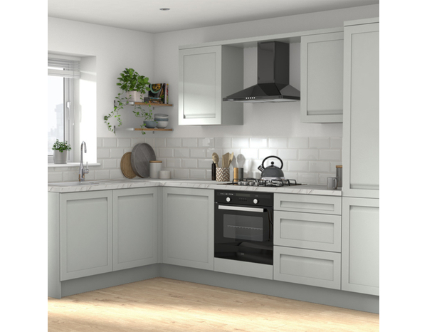 Finition d'angle "Garcinia" gris ciment l.71,5 x h.5,9 cm - GoodHome - Brico Dépôt