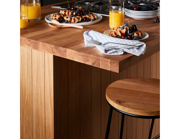 Fileur d'angle bas "Ilona"chêne doré - H. 71.5cm - Cooke and Lewis - Brico Dépôt