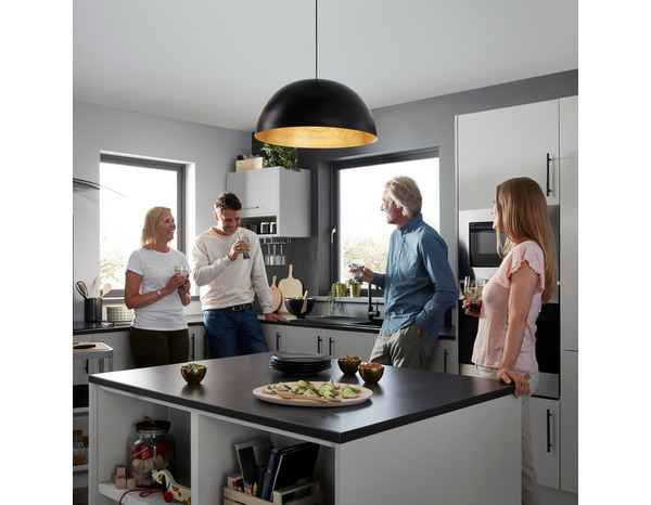 Façade de cuisine électro "Adèle" gris l.59,7 x h.62,6 cm - GoodHome - Brico Dépôt