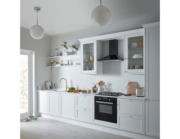 Façade de cuisine électro "Artemisia" blanc l.59,7 x h.54,3 cm - GoodHome - Brico Dépôt