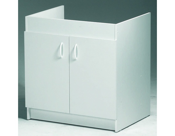 Meuble sous-évier de cuisine  2 portes 2 portes l. 80 cm - Kalis - Brico Dépôt