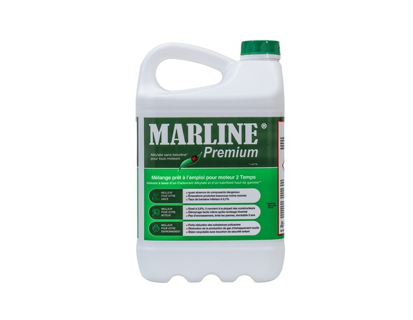 Carburant, mélange alkilat pour moteurs 2 temps - 5 L - Marline - Brico Dépôt