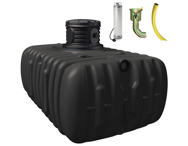 Kit de cuve plate noire 3000 L à enterrer - Brico Dépôt