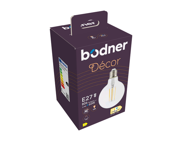 1 ampoule LED à filament E27 - 806 Lm et 2700K - Brico Dépôt