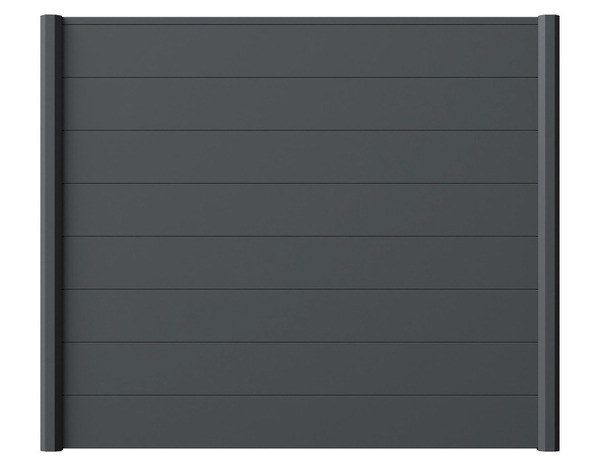 Lame aluminium gris H. 20 x L. 183 x EP. 2,4 cm "Almo" - Brico Dépôt