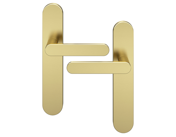 Poignée de porte "Marick" or sans trou - Entraxe adaptable 165-195 mm - Cooke and Lewis - Brico Dépôt