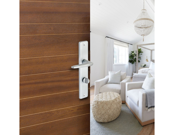 Poignée de porte "Cyriac" avec serrure à condamnation - Entraxe 195 mm - Cooke and Lewis - Brico Dépôt