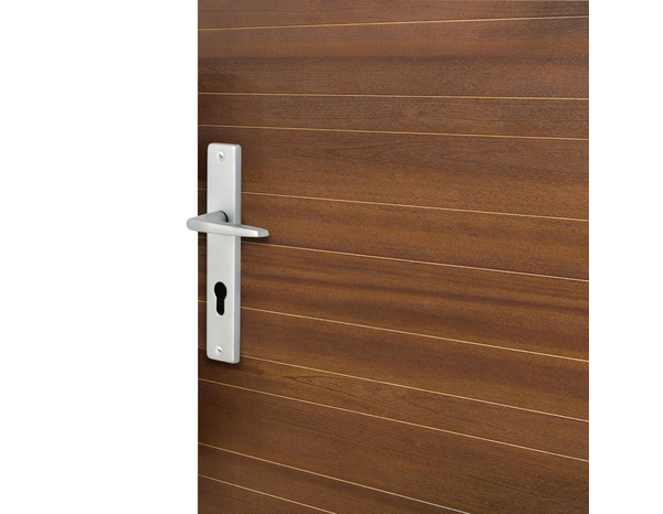 Poignée de porte "Cyriac" avec trou pour cylindre - Entraxe 195 mm - Cooke and Lewis - Brico Dépôt