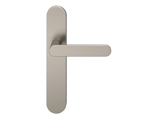 Poignée de porte "Marick" grise sans trou - Entraxe adaptable 165-195 mm - Cooke and Lewis - Brico Dépôt