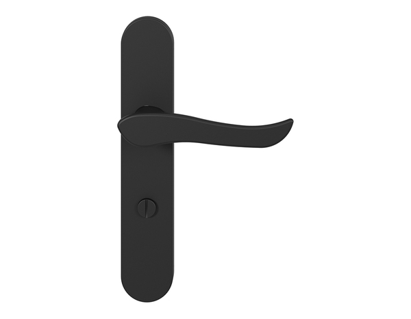 Poignée de porte "Arcles" avec serrure à condamnation - Noir - Entraxe adaptable 165-195 mm - Cooke and Lewis - Brico Dépôt