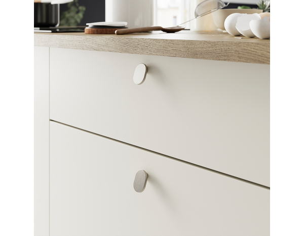 Lot de 6 boutons de meuble ovale "Marick" - Ø 35 mm - Brico Dépôt