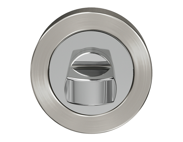 Rosace "Oric" avec serrure à condamnation - Effet chromé - Brico Dépôt