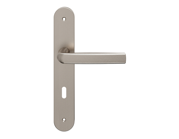 Poignée de porte "Iza" avec trou pour clé - Entraxe 195 mm - Brico Dépôt