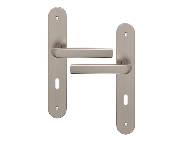 Poignée de porte "Iza" avec trou pour clé - Entraxe 195 mm - Brico Dépôt