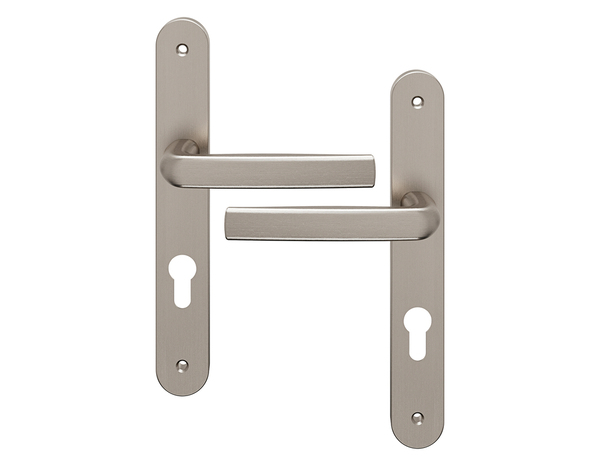 Poignée de porte extérieure "Iza" avec trou pour cylindre - Entraxe 195 mm - Brico Dépôt