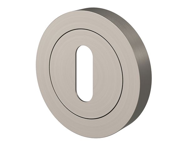 Rosace "Oric" avec trou pour clé - Effet inox - Cooke and Lewis - Brico Dépôt