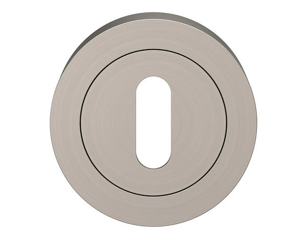 Rosace "Oric" avec trou pour clé - Effet inox - Cooke and Lewis - Brico Dépôt