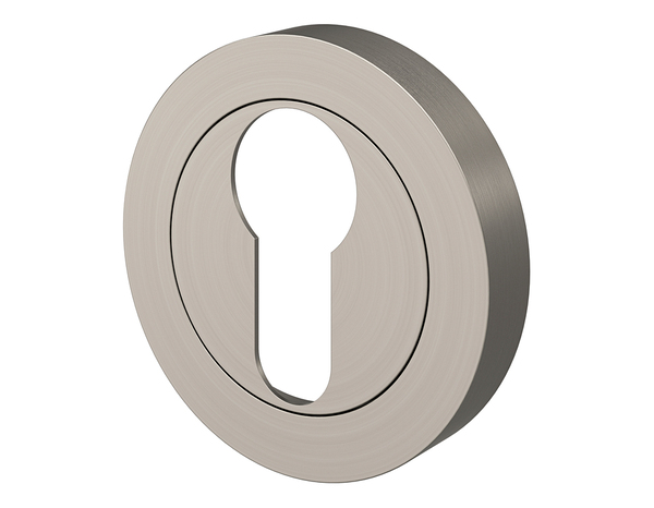 Rosace "Oric" avec trou pour cylindre - Effet inox - Cooke and Lewis - Brico Dépôt