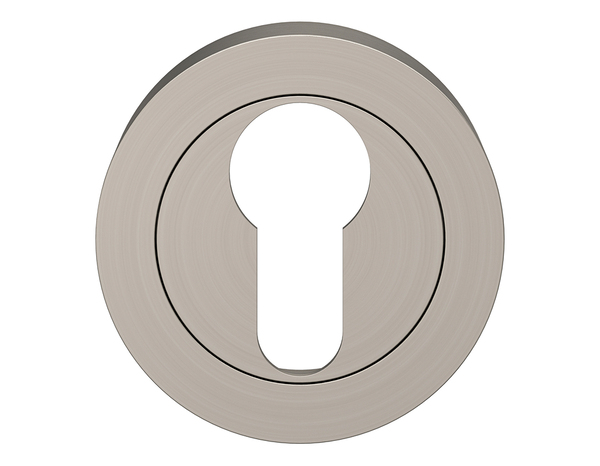 Rosace "Oric" avec trou pour cylindre - Effet inox - Cooke and Lewis - Brico Dépôt