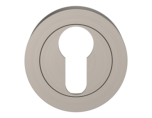 Rosace "Oric" avec trou pour cylindre - Effet nickel - Cooke and Lewis - Brico Dépôt