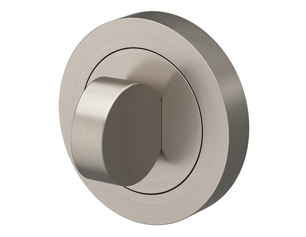 Rosace "Oric" avec serrure à condamnation - Effet nickel - Verrou rond - Cooke and Lewis - Brico Dépôt