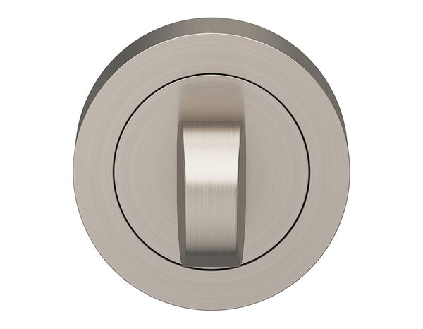 Rosace "Oric" avec serrure à condamnation - Effet nickel - Verrou rond - Cooke and Lewis - Brico Dépôt