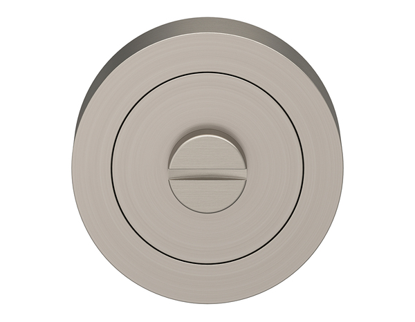 Rosace "Oric" avec serrure à condamnation - Effet nickel - Verrou rond - Cooke and Lewis - Brico Dépôt