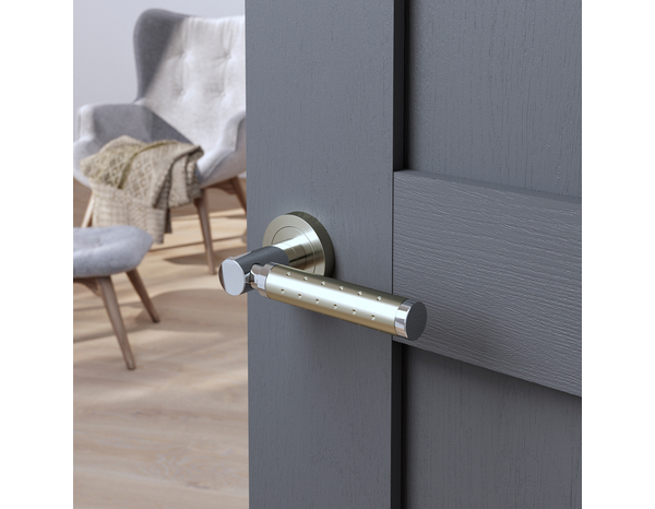 Poignée de porte sur rosace "Bernice" sans trou - Cooke and Lewis - Brico Dépôt