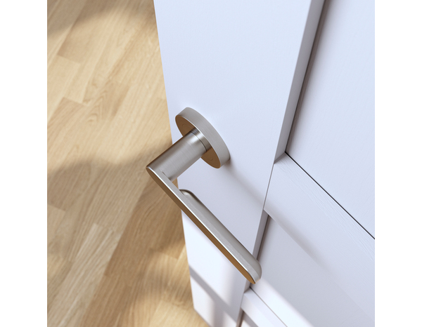 Poignée de porte sur rosace "Marick" sans trou - Cooke and Lewis - Brico Dépôt